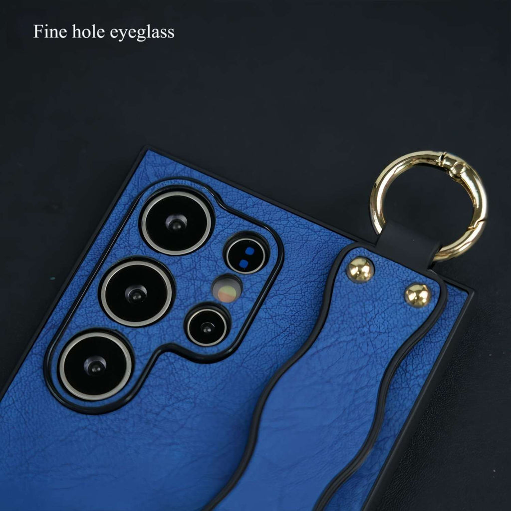 2-in-1 Wave Wristband Stand Phone Case for Samsung S25 Ultra