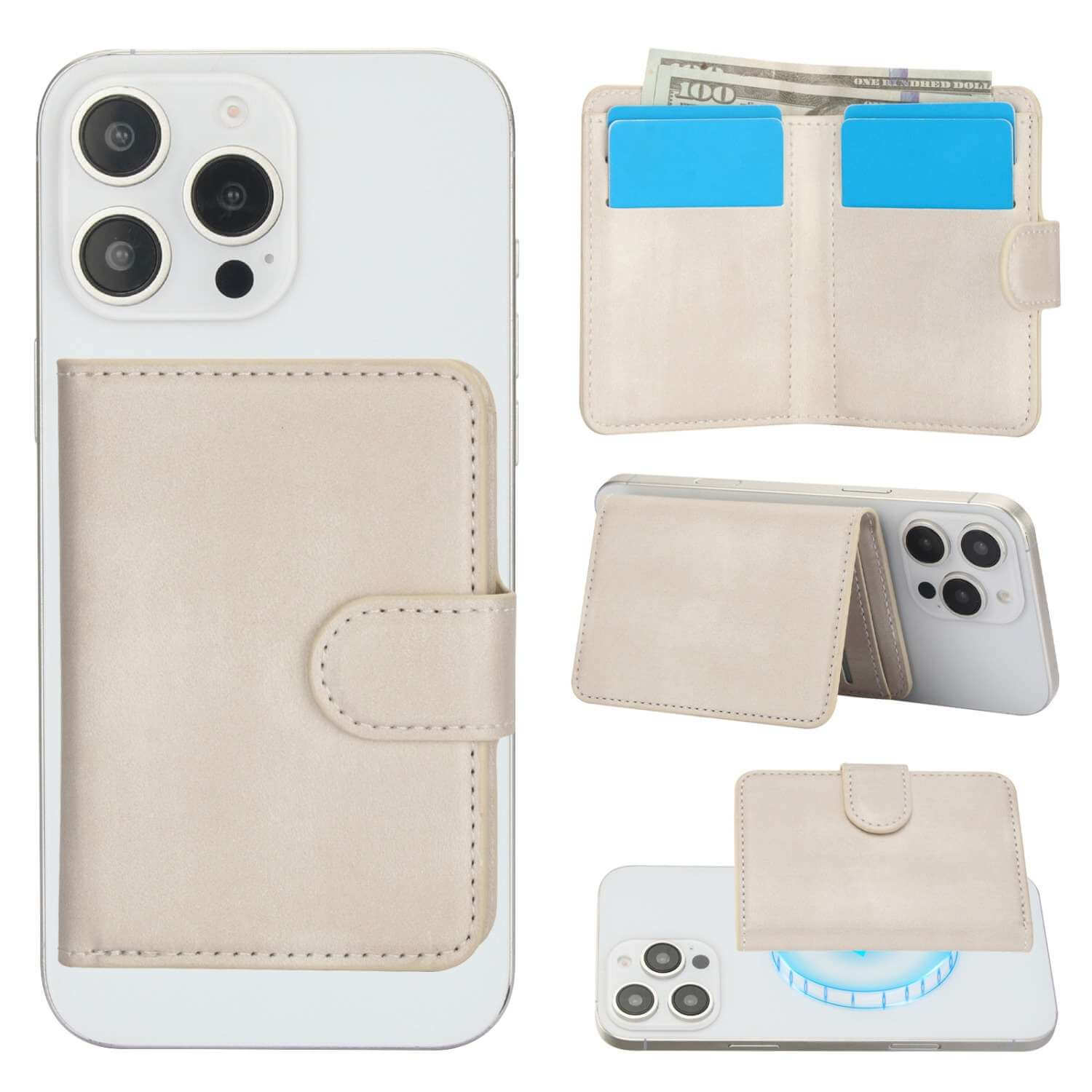 适用iPhone16PROMAX纯色磁吸