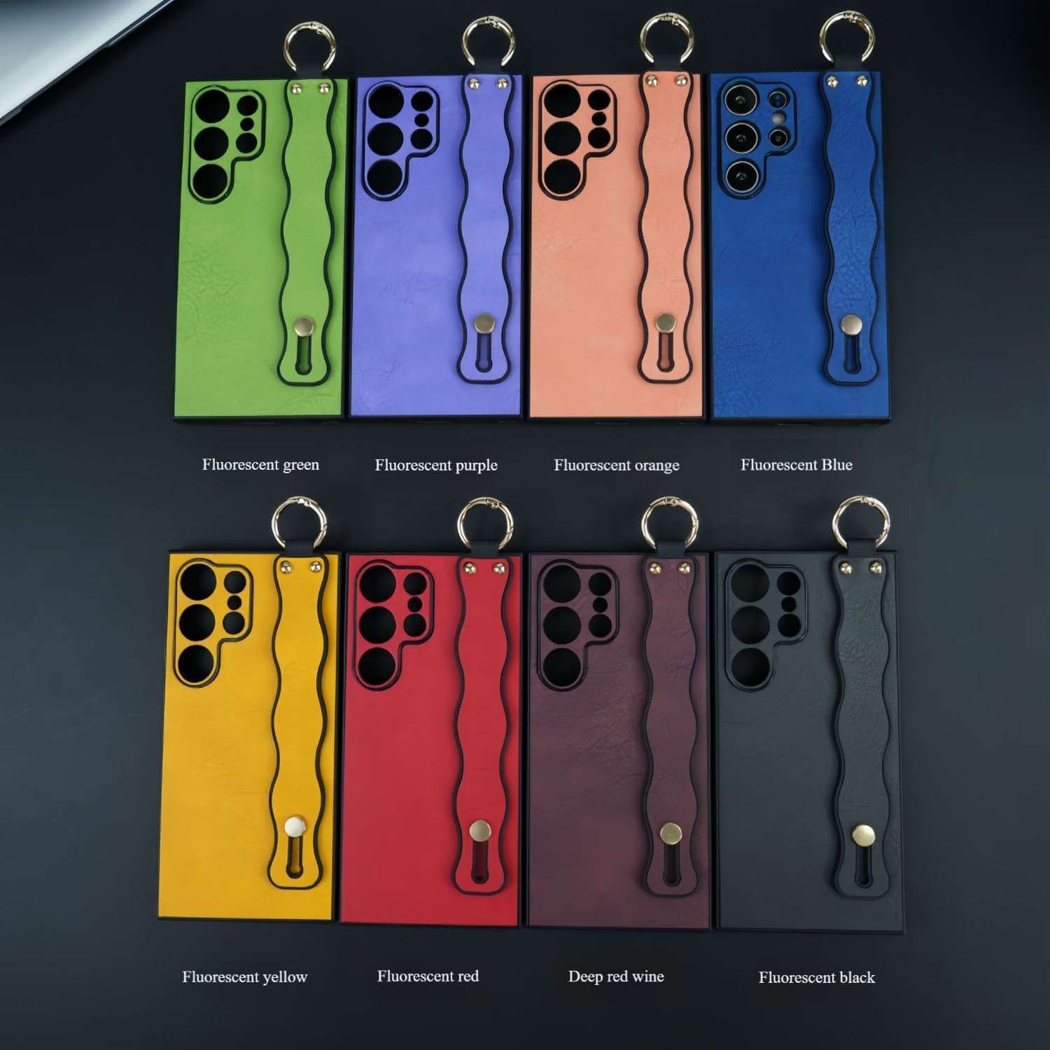 2-in-1 Wave Wristband Stand Phone Case for Samsung S25 Ultra