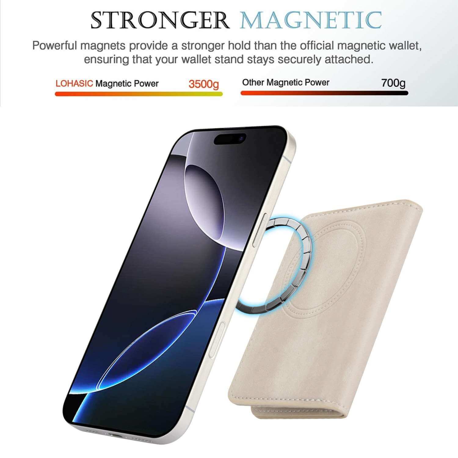 适用iPhone16PROMAX纯色磁吸